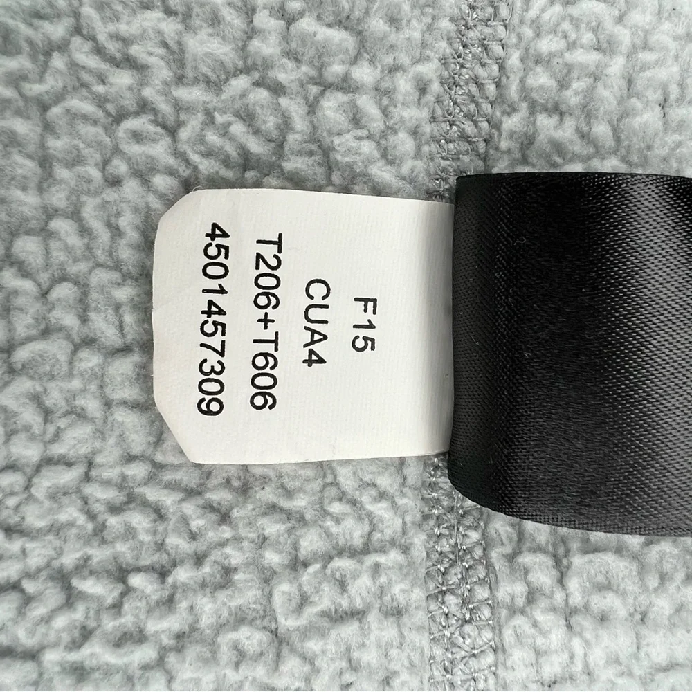 The North Face Waffle Knit Pullover Fleece 1/4 Zip Long Sleeve Mens M Gray